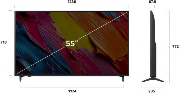 ��������� 55" LG QNED  4K 60Hz Smart WebOS Black 55QNED70A6A - �������� 4