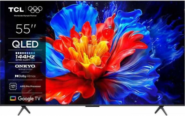 ��������� 55" TCL QLED 4K 144Hz Smart Google TV Titan ONKYO sound 55T8C - �������� 1