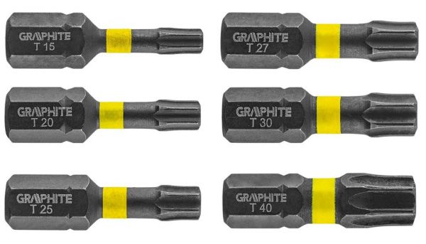���� ������� GRAPHITE, 6 ��., 1/4", TX10/15/20/25/30/40 x 25��, ����� S2 56H541 - �������� 1