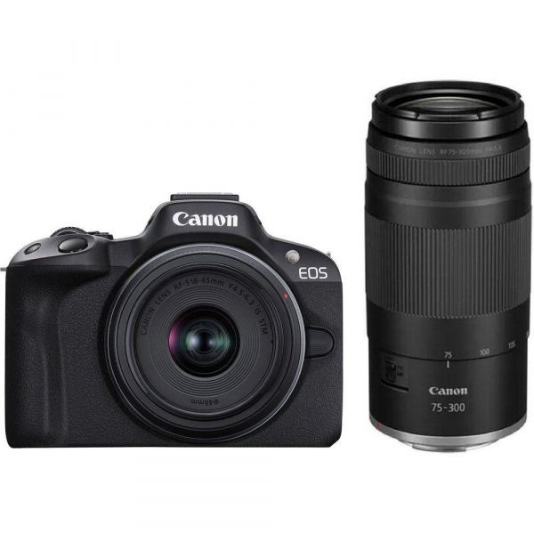 ����. ���������� Canon EOS R50 + RF-S 18-45 IS STM + RF75-300 IS STM Black 5811C150 - �������� 6