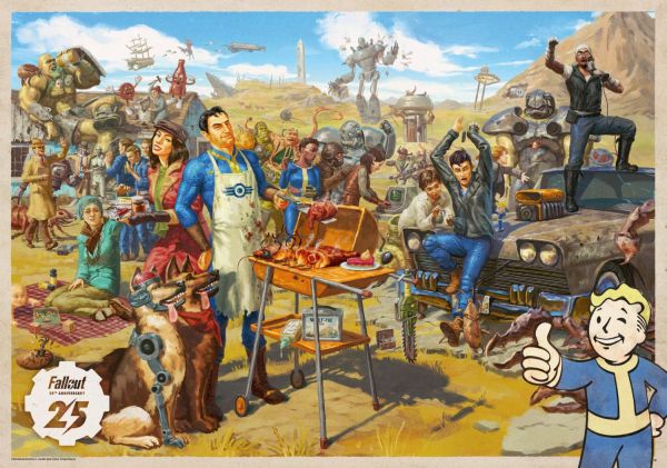  Fallout 25th Anniversary Puzzles 1000 . 5908305242918 -  2