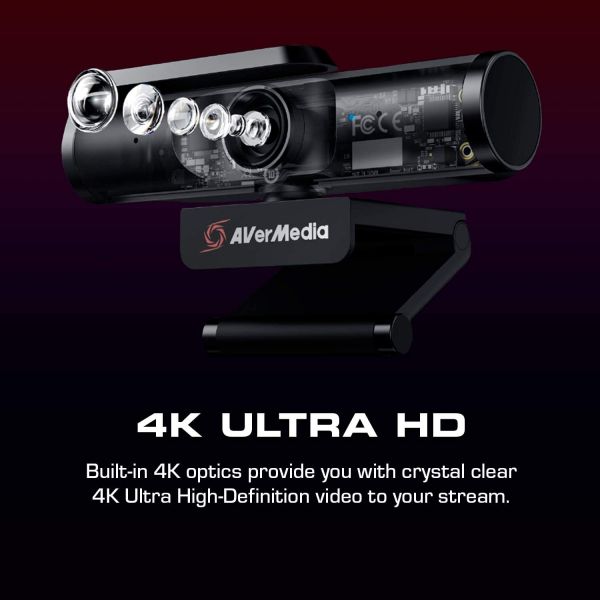 - AVerMedia Live Streamer CAM PW513 4K Black 61PW513000AC -  7