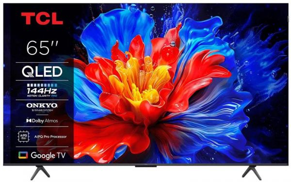 ��������� 65" TCL QLED 4K 144Hz Smart Google TV Titan ONKYO sound 65P81K - �������� 1