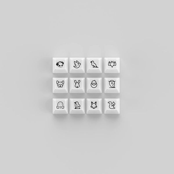   Akko ASA Clear printed keycap White V2 Fullset 6925758621342 -  4