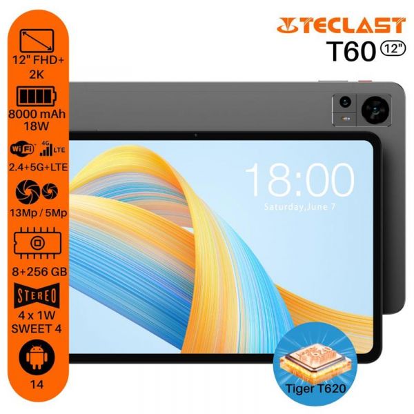 ������� Teclast T60 12" 8��, 256��, LTE, 8000����, Android, ����� 6940709686737 - �������� 1