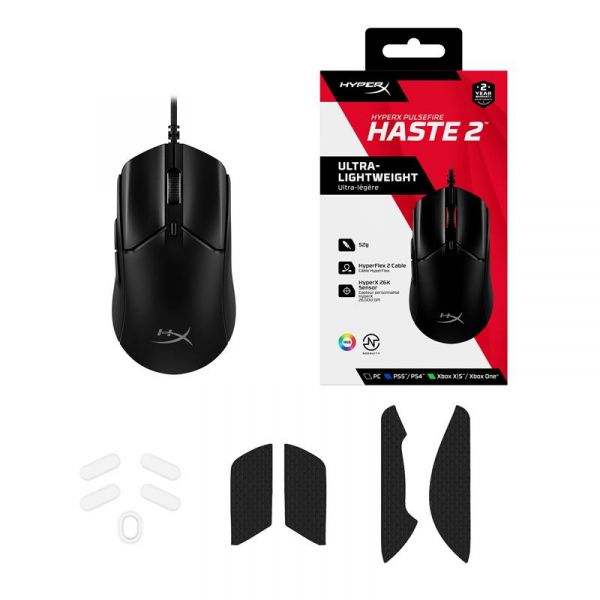 ���� HyperX Pulsefire Haste 2 USB, Black 6N0A7AA - �������� 1