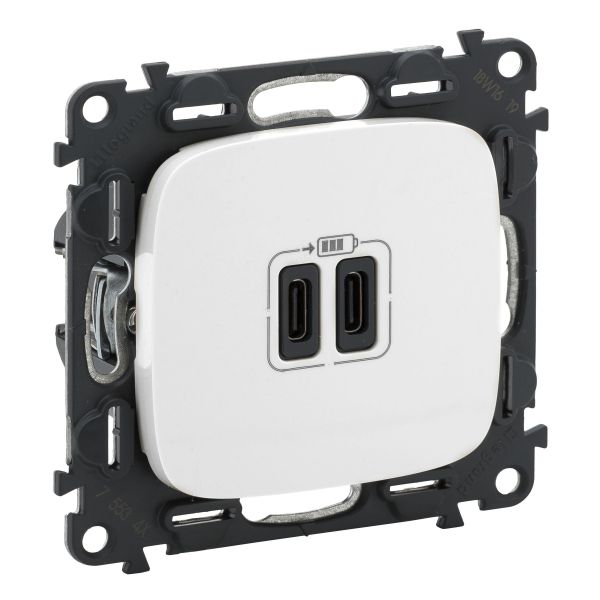  USB-C+USB-C Legrand Valena ALLURE, 3, 5V,  755345 -  1