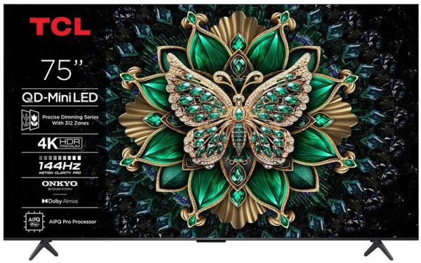 ��������� 75" TCL MiniLED 4K 144Hz Smart Google TV Titan ONKYO sound 75C61KS - �������� 1