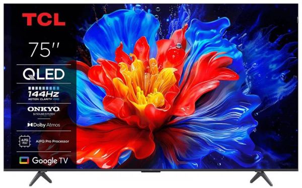 ��������� 65" TCL QLED 4K 144Hz Smart Google TV Titan ONKYO sound 75P81K - �������� 1