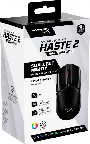  HyperX Pulsefire Haste 2 mini, RGB, USB-A/WL/BT,  7D388AA -  10