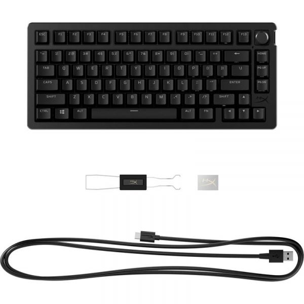 HyperX ��������� ��������� Alloy Rise 75key, Red, USB-A, EN/UA, RGB, ������ 7G7A4AA - �������� 1