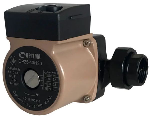 ����� �������������� Optima OP25-40-130, G 1 1/4", 10 ���, 130��, 71��, 230� 8365 - �������� 5