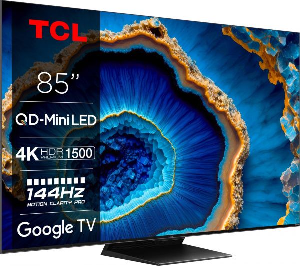 ��������� 85" TCL MiniLED 4K 144Hz Smart Google TV Titan ONKYO sound 85C809 - �������� 2