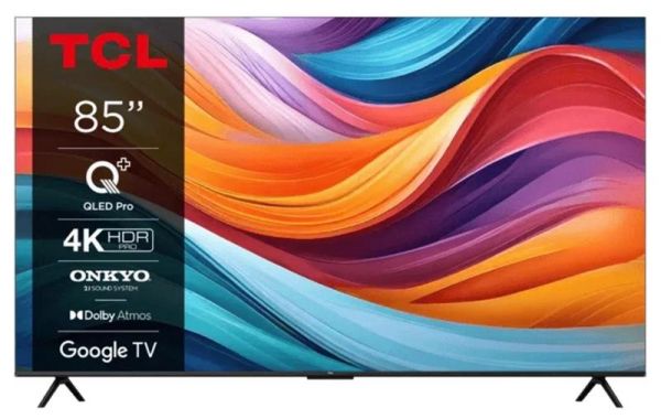 ��������� 85" TCL QLED 4K 60Hz Smart Google TV Titan ONKYO sound 85T7B - �������� 1
