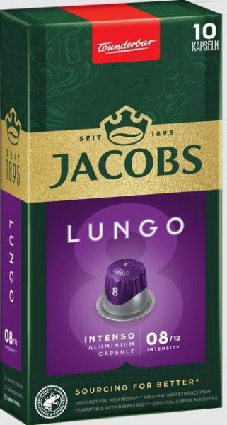 ���� Jacobs� �������  Lungo Intenso, ����� ������/�������, 10��, Nespresso 8711000371244 - �������� 1
