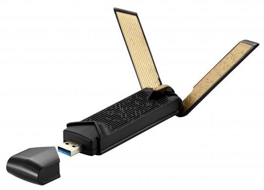 WiFi-������� ASUS  USB-AX56 AX1800 USB 3.0 WPA3 MU-MIMO OFDMA 90IG06H0-MO0R10 - �������� 1