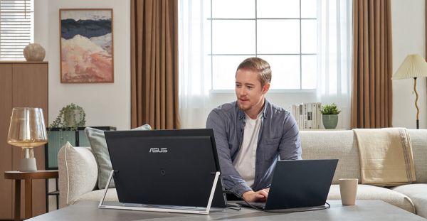 ������� ����������� Asus 23.8" ZenScreen MB249C HDMI, USB-C, MM, IPS, 75Hz, AdaptiveSync, Pivot, C-Clamp Arm 90LM0865-B01170 - �������� 2