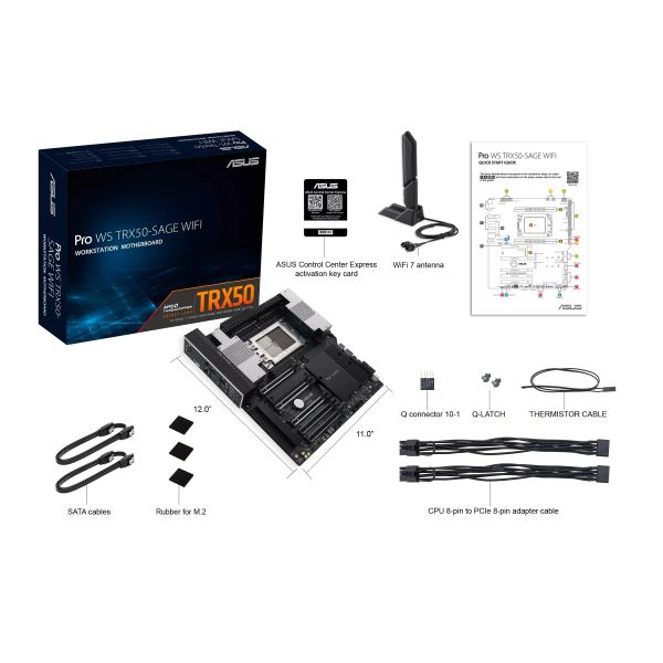 ����������� ����� �������� ASUS PRO WS TRX50-SAGE WIFI sTR5 TRX50 4xDDR5 M.2 WiFi BT CEB 90MB1FZ0-M0EAY0 - �������� 2