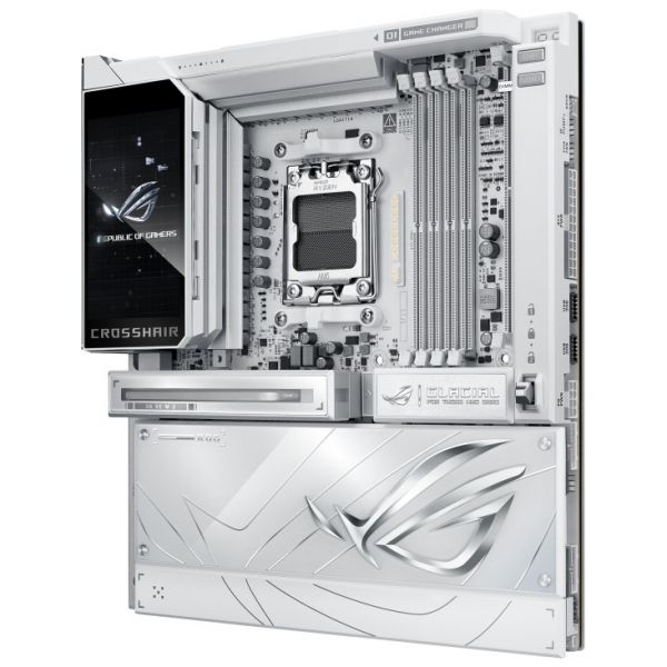 �������c��� ����� ASUS ROG CROSSHAIR X870E GLACIAL sAM5 X870E 4xDDR5 M.2 USB Type-C Wi-Fi BT E-ATX ���� 90MB1NQ0-M0EAY0 - �������� 9