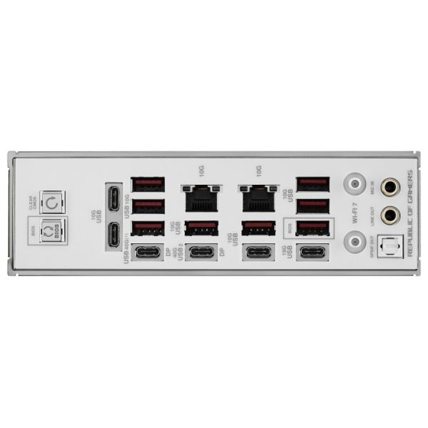 �������c��� ����� ASUS ROG CROSSHAIR X870E GLACIAL sAM5 X870E 4xDDR5 M.2 USB Type-C Wi-Fi BT E-ATX ���� 90MB1NQ0-M0EAY0 - �������� 17