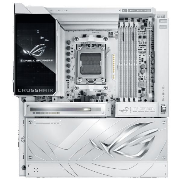�������c��� ����� ASUS ROG CROSSHAIR X870E GLACIAL sAM5 X870E 4xDDR5 M.2 USB Type-C Wi-Fi BT E-ATX ���� 90MB1NQ0-M0EAY0 - �������� 1