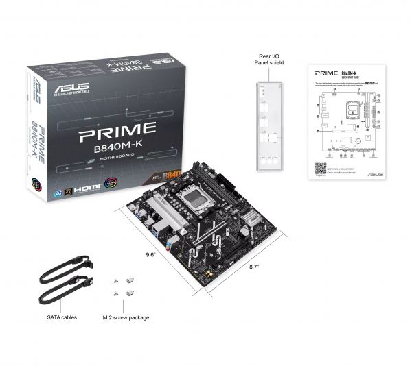 �������c��� ����� ASUS PRIME B840M-K sAM5 B840 2xDDR5 M.2 HDMI mATX 90MB1PK0-M0EAY0 - �������� 7