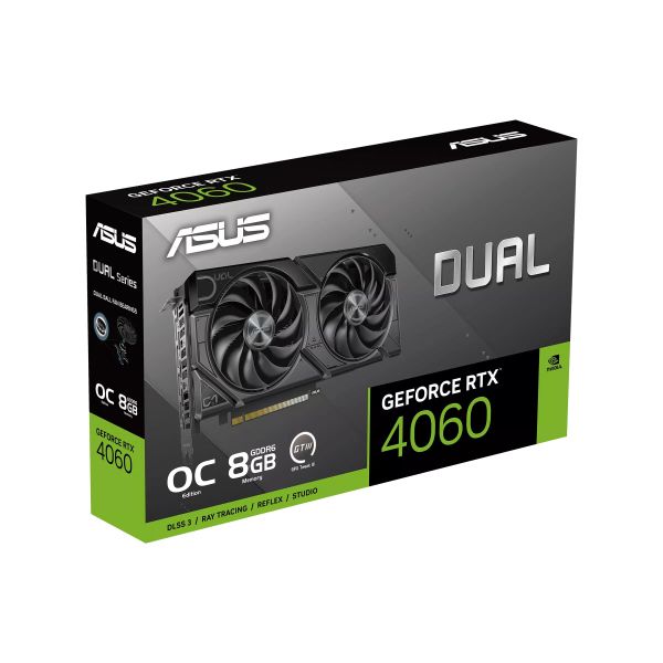  ASUS GeForce RTX 4060 8GB GDDR6 DUAL OC EVO DUAL-RTX4060-O8G-EVO 90YV0JC7-M0NA00 -  13