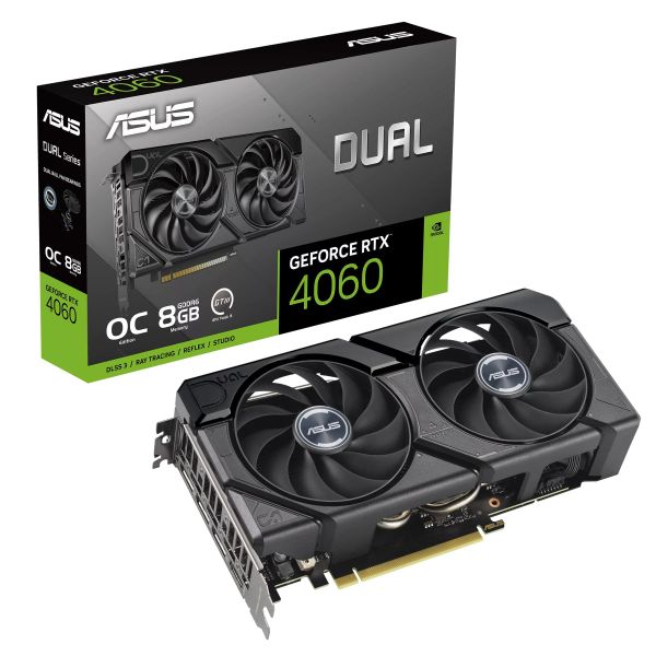���������� ASUS GeForce RTX 4060 8GB GDDR6 DUAL OC EVO DUAL-RTX4060-O8G-EVO 90YV0JC7-M0NA00 - �������� 12
