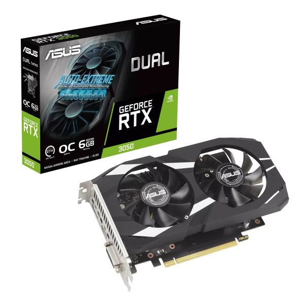 ���������� ASUS GeForce RTX 3050 6GB GDDR6 DUAL OC DUAL-RTX3050-O6G 90YV0K60-M0NA00 - �������� 10