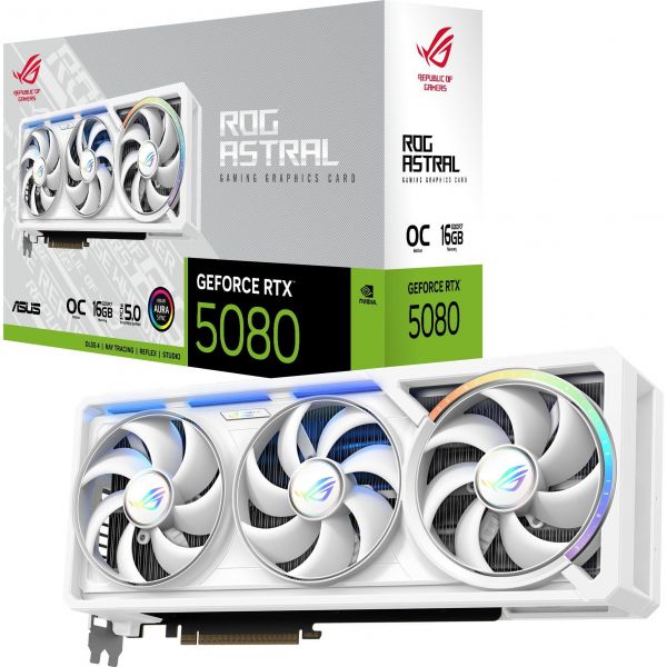 ���������� ASUS GeForce RTX 5080 16GB GDDR7 OC ROG-ASTRAL-RTX5080-O16G-WHITE ���� 90YV0LV4-M0NA00 - �������� 8