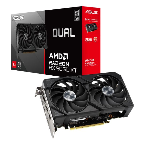  ASUS Radeon RX 9060 XT 8GB GDDR6 DUAL-RX9060XT-8G 90YV0MI1-M0NA00 -  8