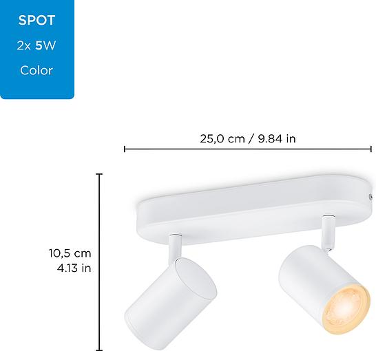 ���������� �������� ��������� ����� WiZ IMAGEO Spots, 2�5W, 2200-6500K, RGB, Wi-Fi, ����� 929002658801 - �������� 13