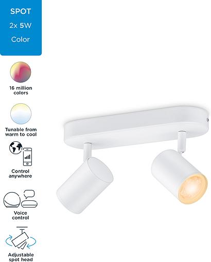���������� �������� ��������� ����� WiZ IMAGEO Spots, 2�5W, 2200-6500K, RGB, Wi-Fi, ����� 929002658801 - �������� 12