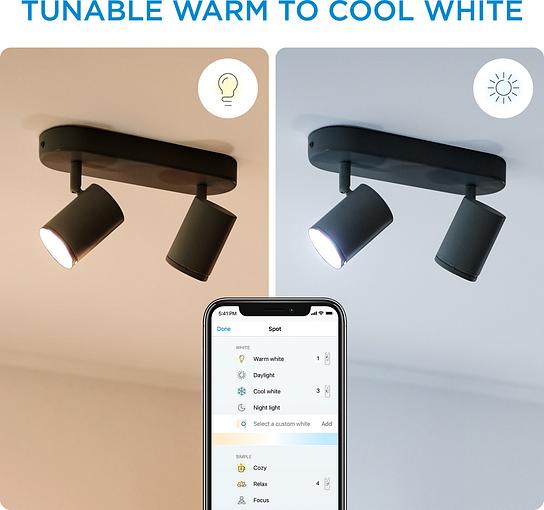 ���������� �������� ��������� ����� WiZ IMAGEO Spots, 2�5W, 2200-6500K, RGB, Wi-Fi, ������ 929002659101 - �������� 8