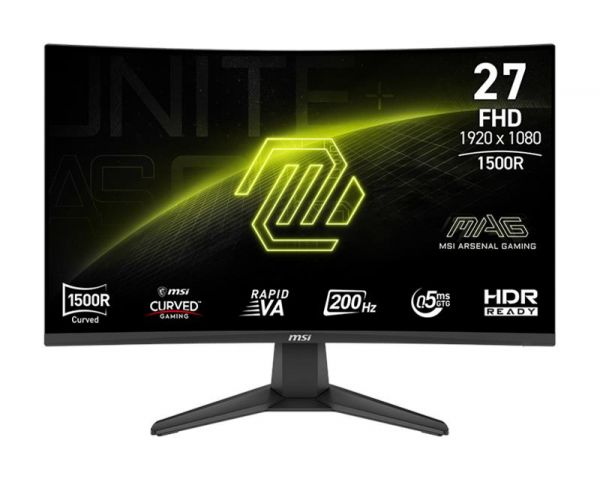 ������� MSI 27" MAG 276CF-E20 2xHDMI, DP, Audio, VA, 200Hz, 0.5ms, sRGB 98%, CURVED, AdaptiveSync 9S6-3CE11M-035 - �������� 1