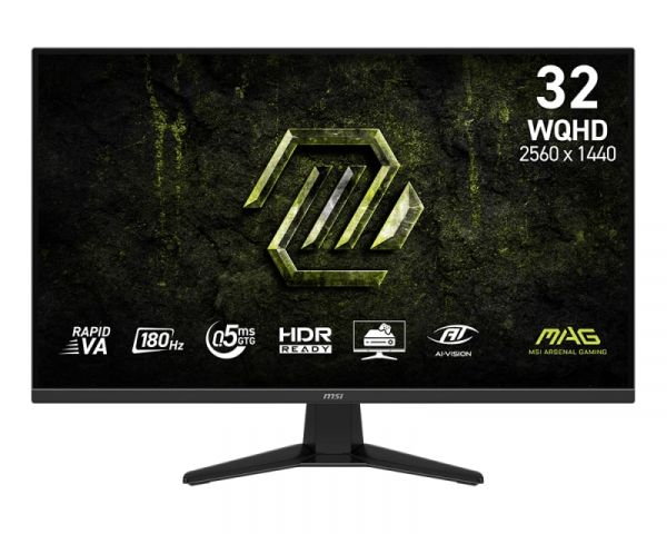  MSI 31.5" MAG 325QF-E18V 2xHDMI, DP, Audio, VA, 2560x1440, 180Hz, 0.5ms, sRGB 109%, AdaptiveSync 9S6-3DE11M-001 -  1