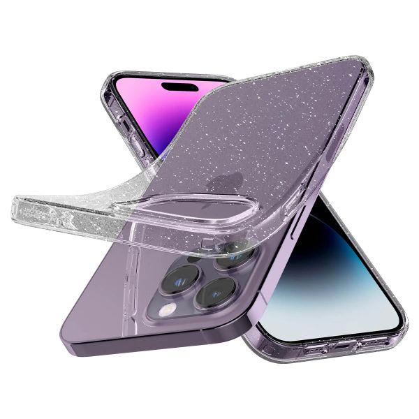  Spigen  Apple Iphone 14 Pro Liquid Crystal Glitter, Rose Quartz ACS04955 -  5