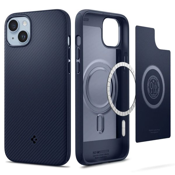 ����� Spigen ��� Apple Iphone 14 Mag Armor MagFit, Navy Blue ACS05066 - �������� 5