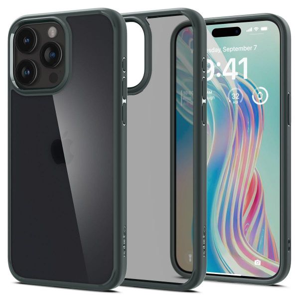 ����� Spigen ��� iPhone 15 Pro Max, Ultra Hybrid, Frost Green ACS06569 - �������� 8