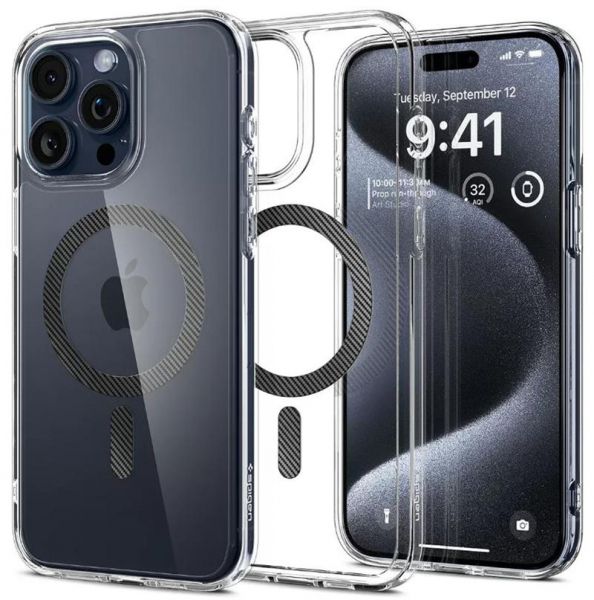 ����� Spigen ��� iPhone 15 Pro Max Ultra Hybrid MagFit, Carbon Fiber ACS06578 - �������� 1