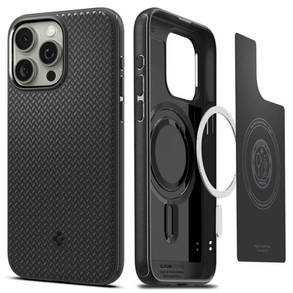 ����� Spigen ��� Apple iPhone 15 Pro Max Mag Armor MagFit, Matte Black ACS06597 - �������� 2