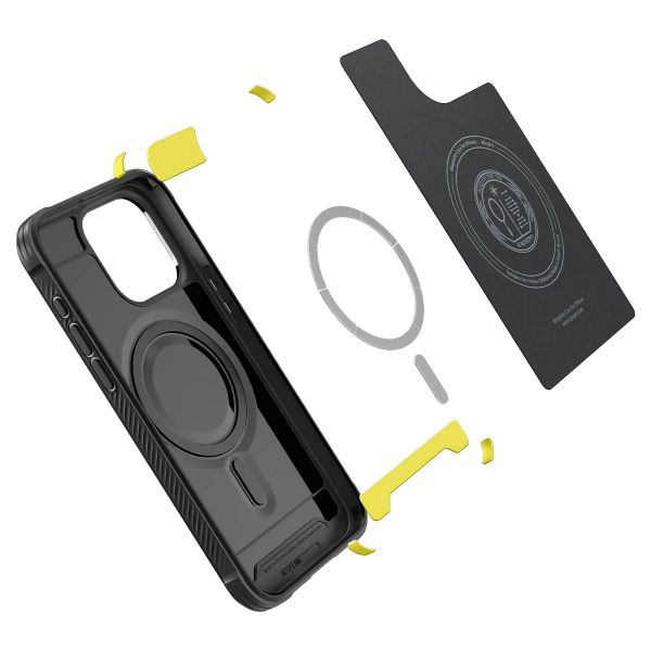����� Spigen ��� Apple iPhone 15 Pro Rugged Armor MagFit, Matte Black ACS06703 - �������� 4