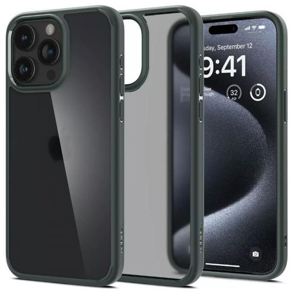 ����� Spigen ��� Apple iPhone 15 Pro Ultra Hybrid, Frost Green ACS06710 - �������� 1