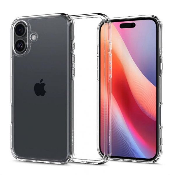 ����� Spigen ��� iPhone 16 Plus, Ultra Hybrid, Crystal Clear ACS08069 - �������� 1