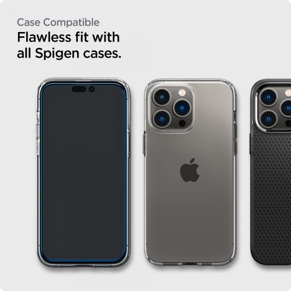   Spigen  Apple Iphone 14 Pro Max Glas tR Align Master FC (2 Pack), Black AGL05204 -  7