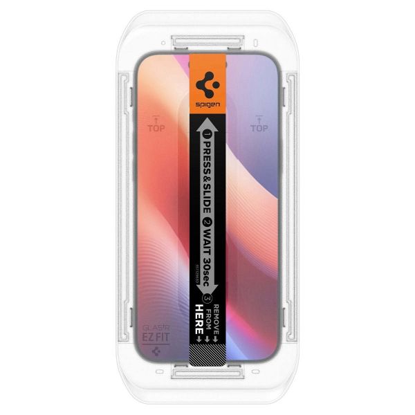 ������ Spigen ��� iPhone 16 Pro, Glas.tR EZ Fit, (2 Pack) AGL07928 - �������� 6