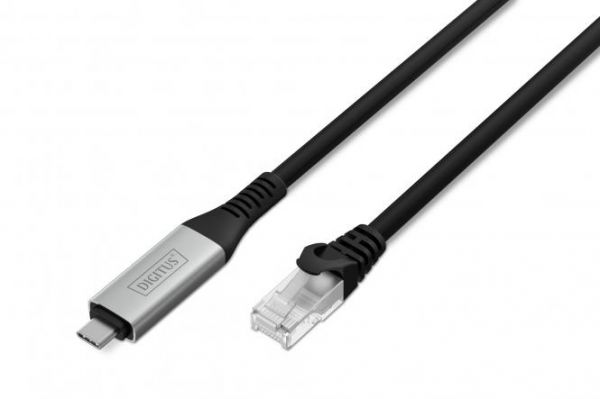 ������ DIGITUS Ethernet USB-C - RJ45 CAT 6A S/FTP, 1 Gbit/s, 2m, LSZH AK-300601-020-S - �������� 1