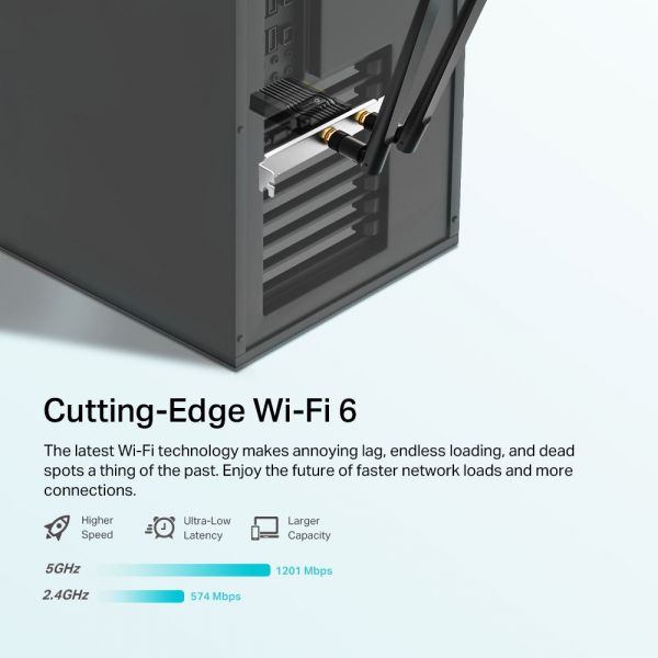 WiFi-������� TP-LINK Archer TX20E AX1800, PCI-Express x1, BT5.2 ARCHER-TX20E - �������� 6