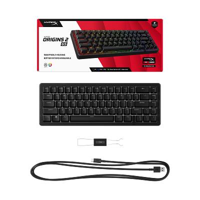���������� ������������ HyperX Alloy Origins 2 65key, Red, USB-A, Hot-Swap, EN/UA, RGB, ������ B4QS3AA - �������� 1