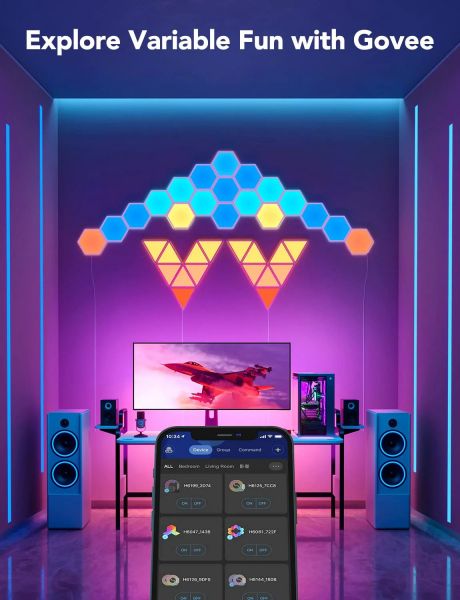 ����� ��������� ������������ Govee H6061 Glide Hexa Light Panels 10�� RGB ����� B6061301 - �������� 25